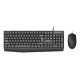 Philips 2000 series SPT6237B/85 teclado Ratón incluido Universal USB QWERTY Negro